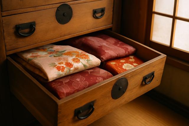 A_photograph_captures_traditional_Japanese_kimonos