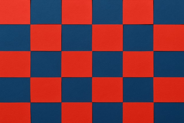red-navy-checker